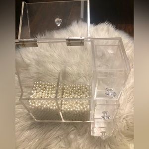 Acrylic makeup/brush organizer